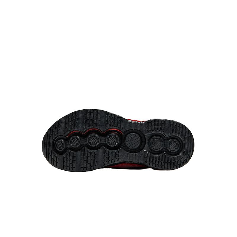 Anta Kids Energy Ring 10.0 Rebound Lightweight Shock Absorption Low Top Running Shoes Kids Running Shoes Black Red 312449901-2