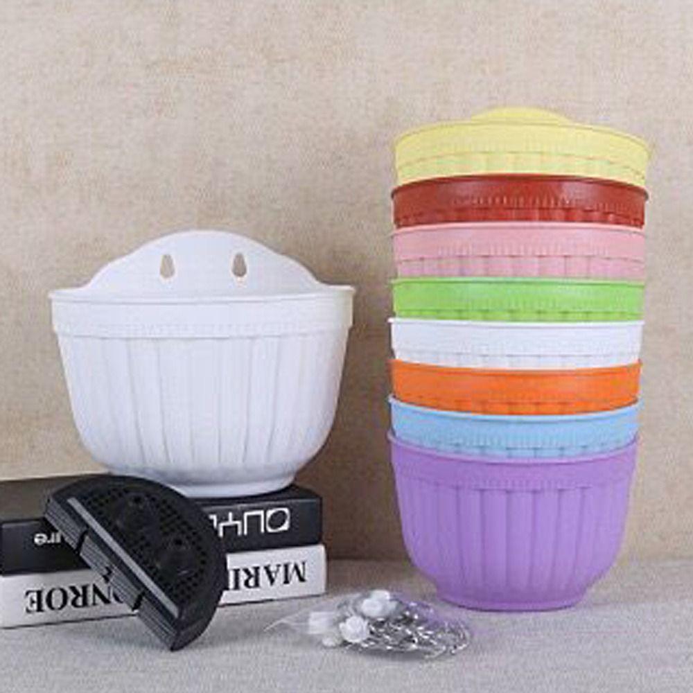 Colorful Flower Pot Semi-circular Succulent Hanging Gift Plant Holder Home Garden