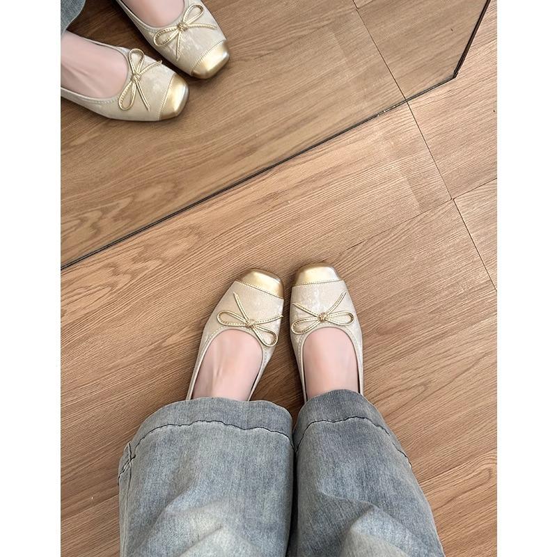 Sheepskin version~ French flat-soled retro ballet single shoes women's 2025 new versatile Mary Jane egg roll shoes grandma shoes