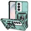 Sliding Camshield Ring Holder Magnetic Phone Case For Samsung Galaxy S26 5G, PC+TPU Military Grade Drop Protection Heat Dissipation Protective Cover