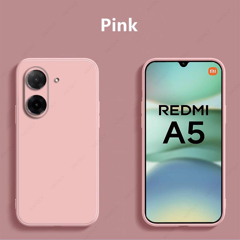 

Жидкий силиконовый чехол для телефона Xiaomi Redmi A5 4G Global Case Cover Funda Back Cover For Redmi A5 4G Global Case Global (171.7mm)&Redmi A5 4G розовый