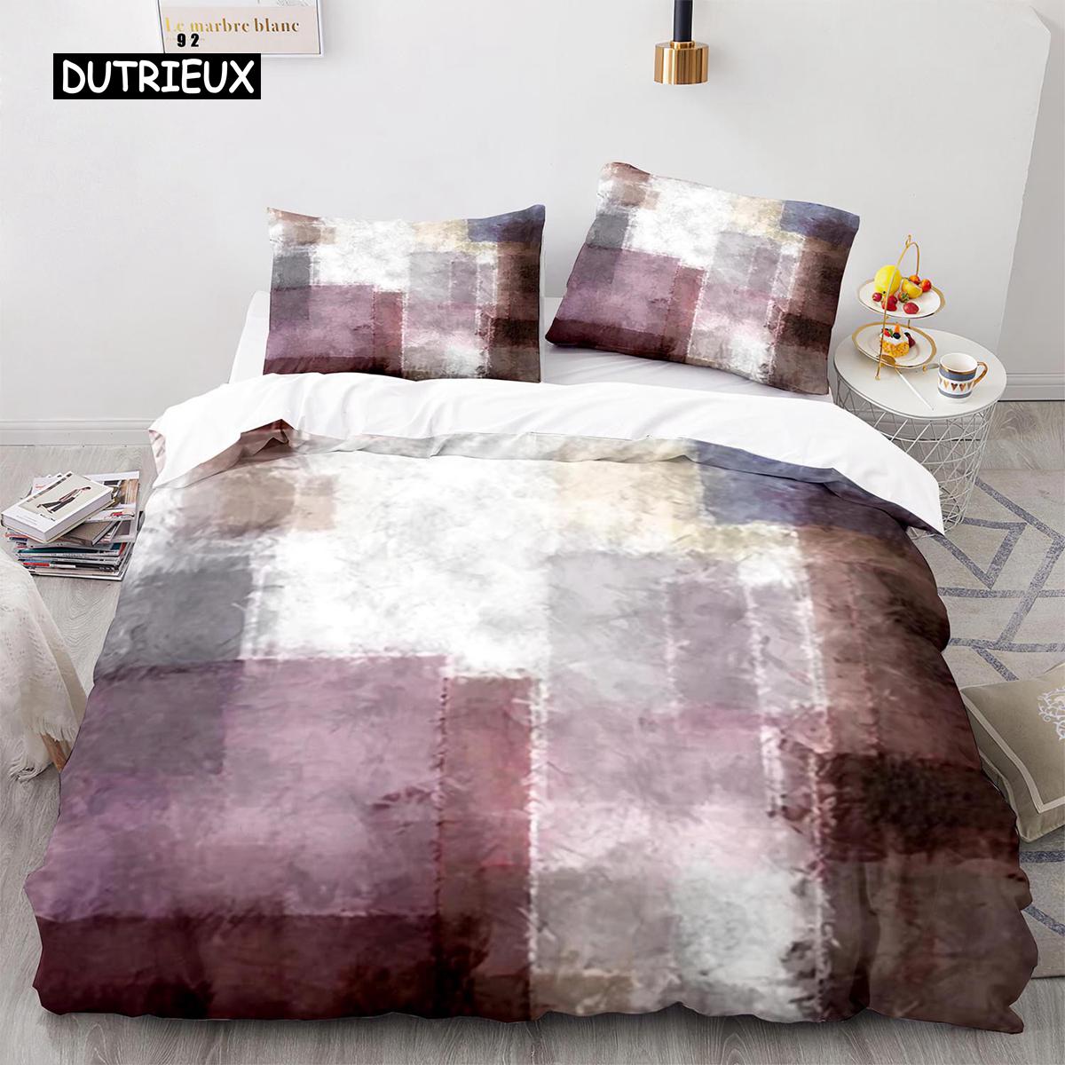 

Comforter Stripe Polyester Green Blue Black Striped Plaid Patch Print King Size Soft Twin Bedding Set For Teen Comforter (quilt)-EU Single(135*200cm)3pcs