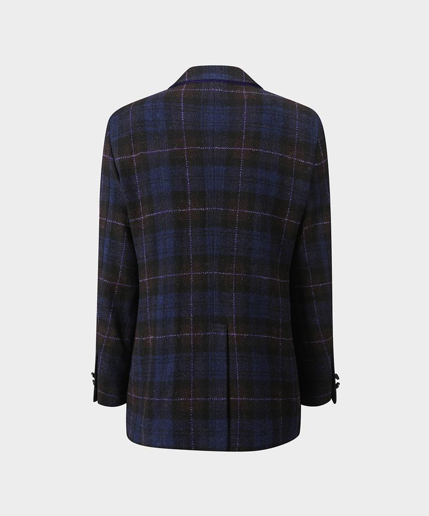 Brooks Brothers Traditional Fit 1818 Harris Tweed 3-Button Sack Jacket (Purple) (Bbjsmm46507Ef)
