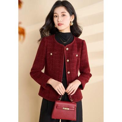 Kebeier Elegante Kurze Tweedjacke für Damen