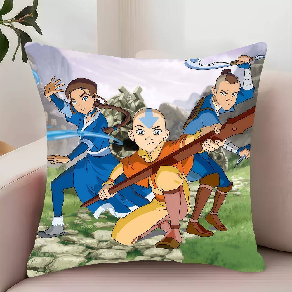 MINISO A-Avatar The Last Airbender Pillow Case Decor Protective Covers Comfortable soft for Sofa Living Room Home office