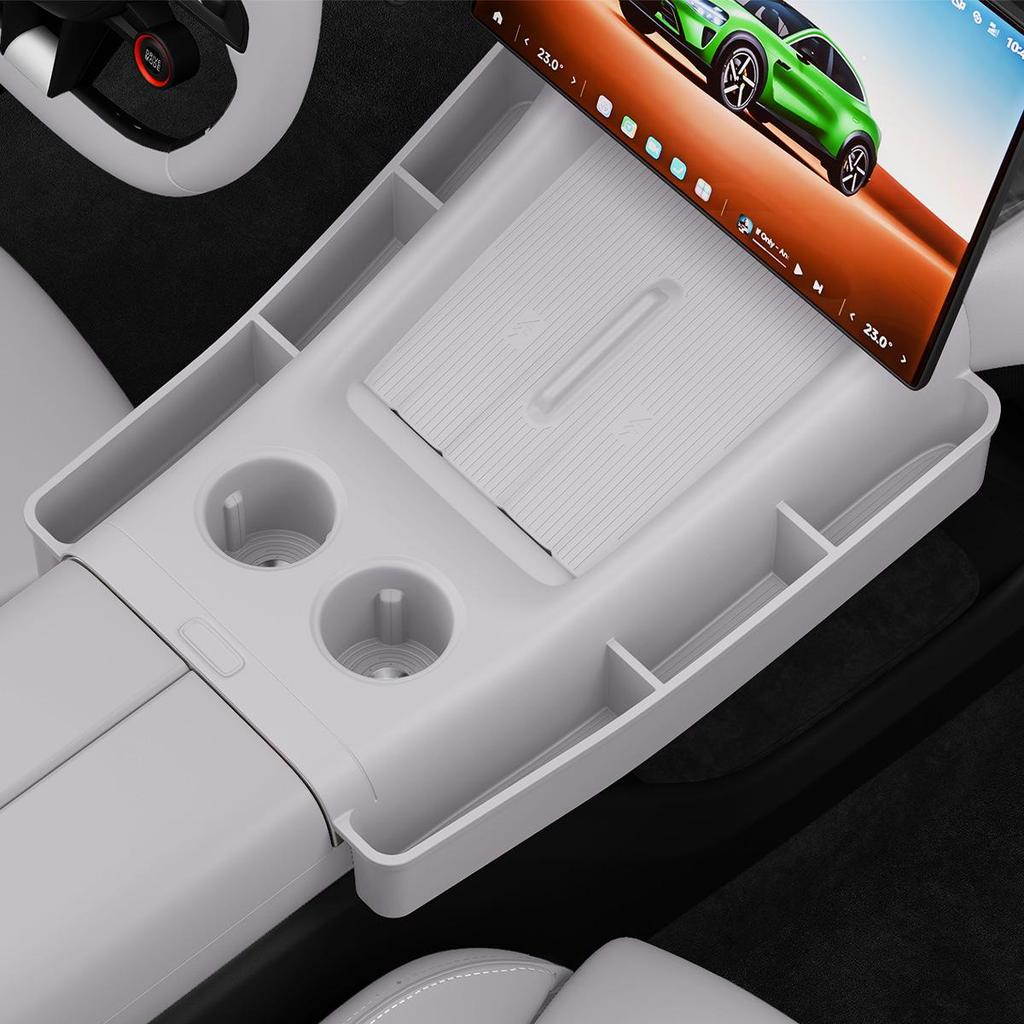 Siliconen Draadloze Oplaadpad & Antislip Bekerhouder Mat voor Xiaomi YU7 Middenconsole