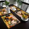 1pc Farm Chicken Chicks Design Home Decor Kitchen Placemats, Printed Insulated Table Placemats Suitable For Outdoor Family Party