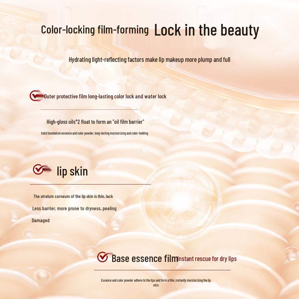 Luminous Heart-Shaped Waterproof Lipstick - Non-Fading, Non-Stick, Nude Finish