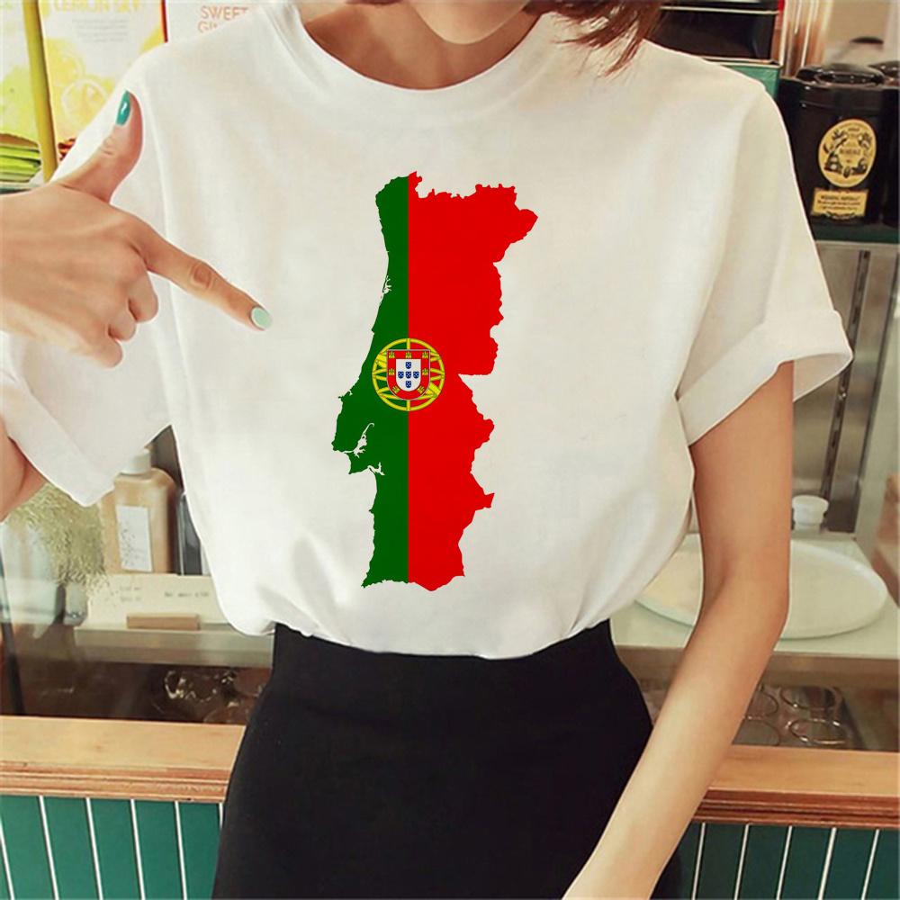 Portugal T Shirt Women Funny Streetwear Comic T-shirts Girl Y2k Comic Streetwear Clothes