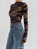 Trendy European & American Style Slim-Fit Lace Patchwork Long-Sleeve Jumpsuit
