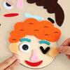 Safe Face Features Sticker Set Kids Interactive Toy For Emotional Intelligence Building With Felt Material