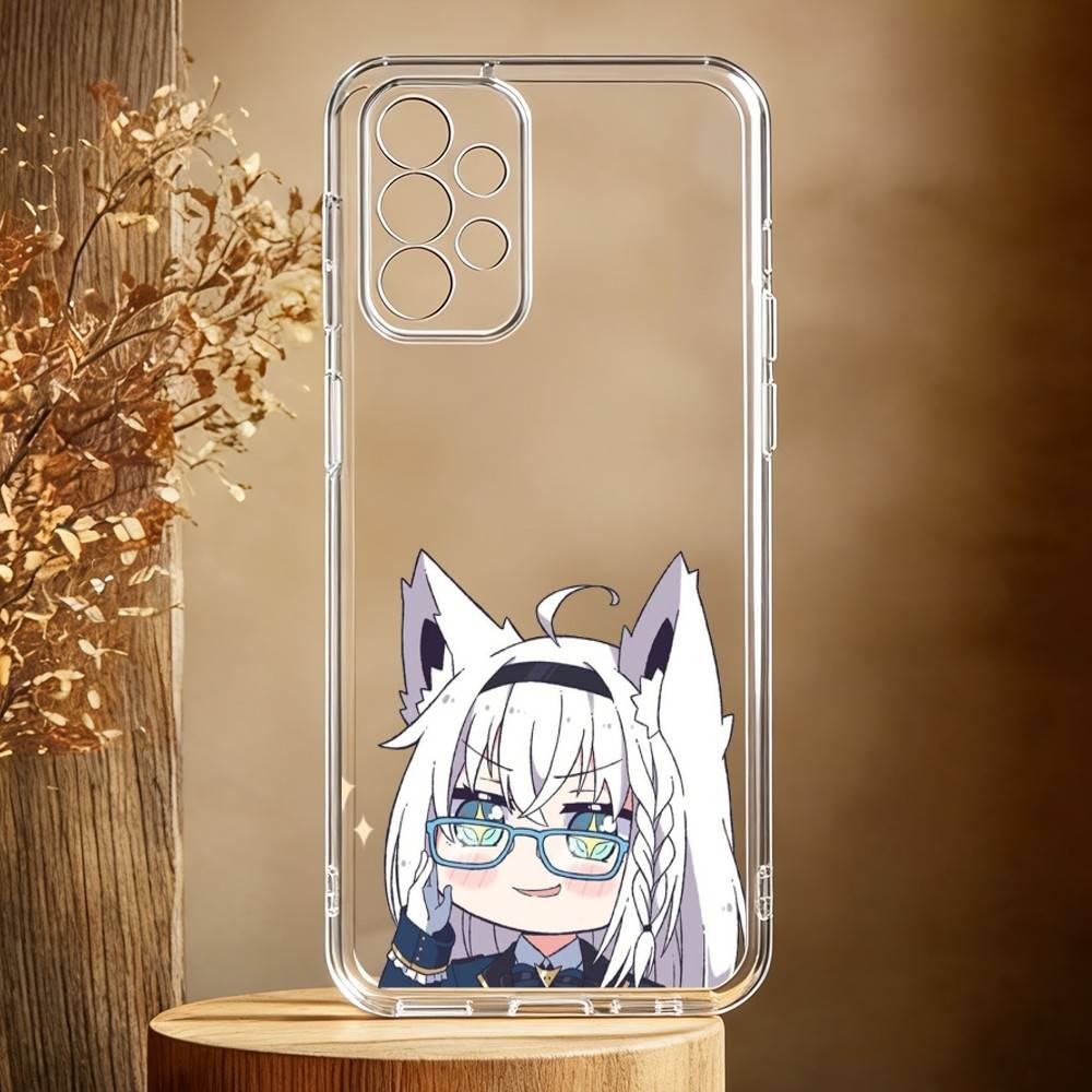 Nemugaki Fubuki Blue Archive Phone Case For Samsung Galaxy A71,A70,A52,A51,A40,A30 Transparent Cover