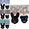 Urocza Maska Czarnego Niedźwiedzia Na Imprezę Halloweenową I Wielkanoc Stylowy Dodatek do Kostiumu