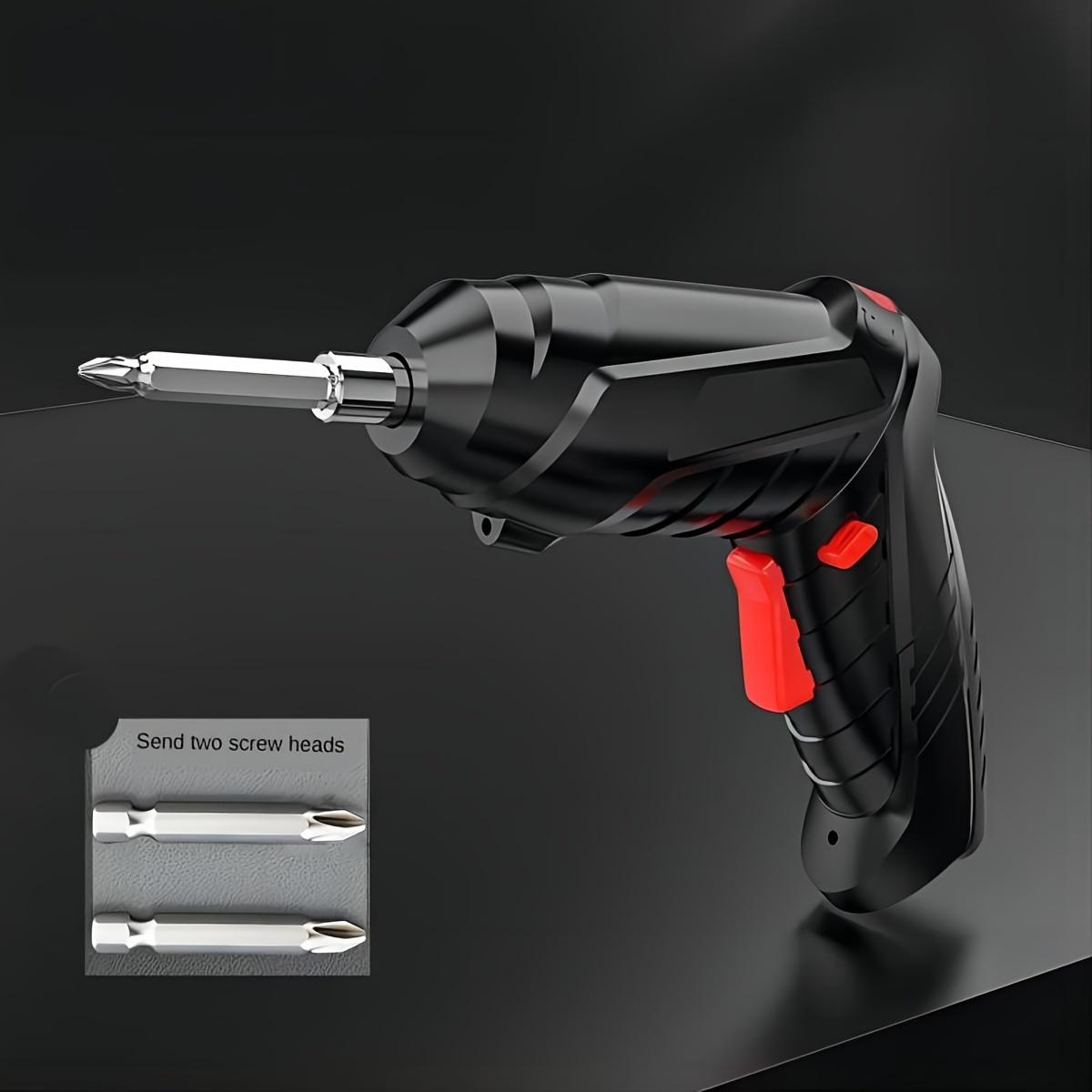 

Набор из 1 электрической отвертки с длинным хвостовиком и удлинителями для бит, домашний беспроводной аккумуляторный ручной шуруповерт, набор инструментов для сверления и насадки Host+2 Screw Heads