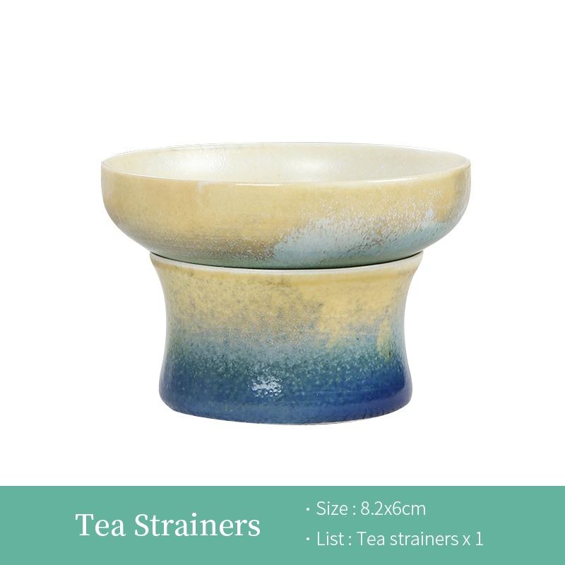 

Kiln-Transformed Ceramic Tea Strainer Set Tea Filter Tea Leaf Strainer Kung Fu Tea Accessories Tea Strainer