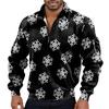Men's Solid Color Corduroy Zipper Neck Long Sleeve Top Men's Casual Lapel Top