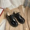 Uniform Shoes Small Leather Shoes Female British Girl Japanese Wild Black Retro Mary Jane Shoes Lolita Platform Shoes Low Hee