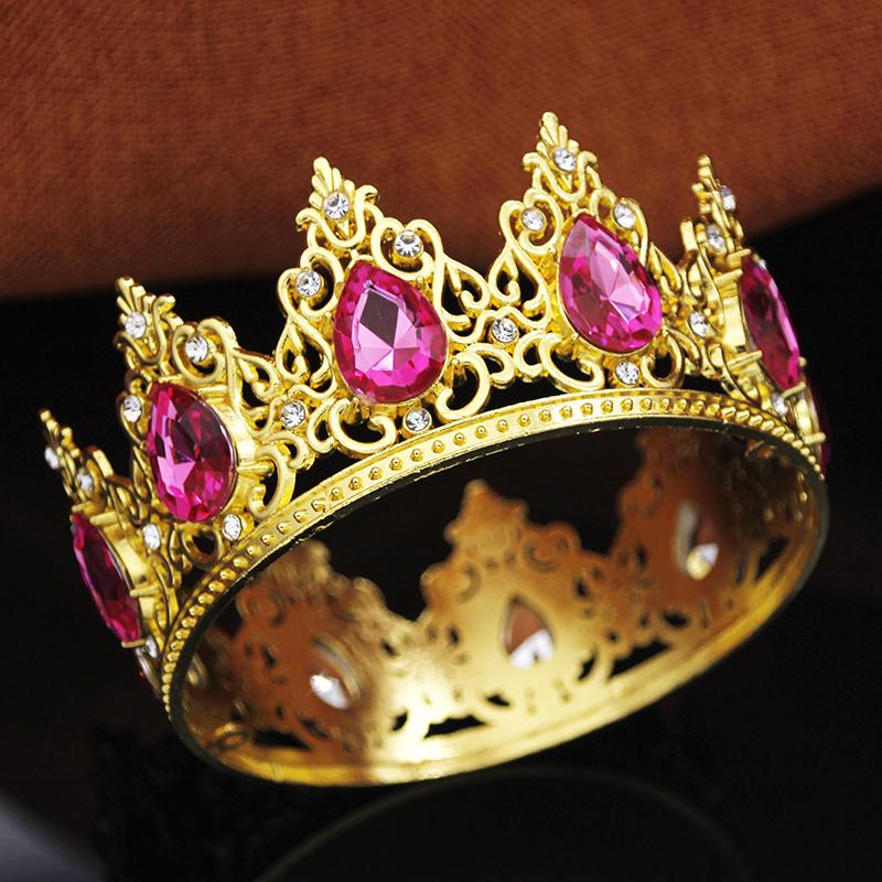 Luxury Water Drop Small Tiaras and Crowns for Girls Party Prom Cake Topper Crown Diadem Little Tiara Jewelry Flowers Ornaments