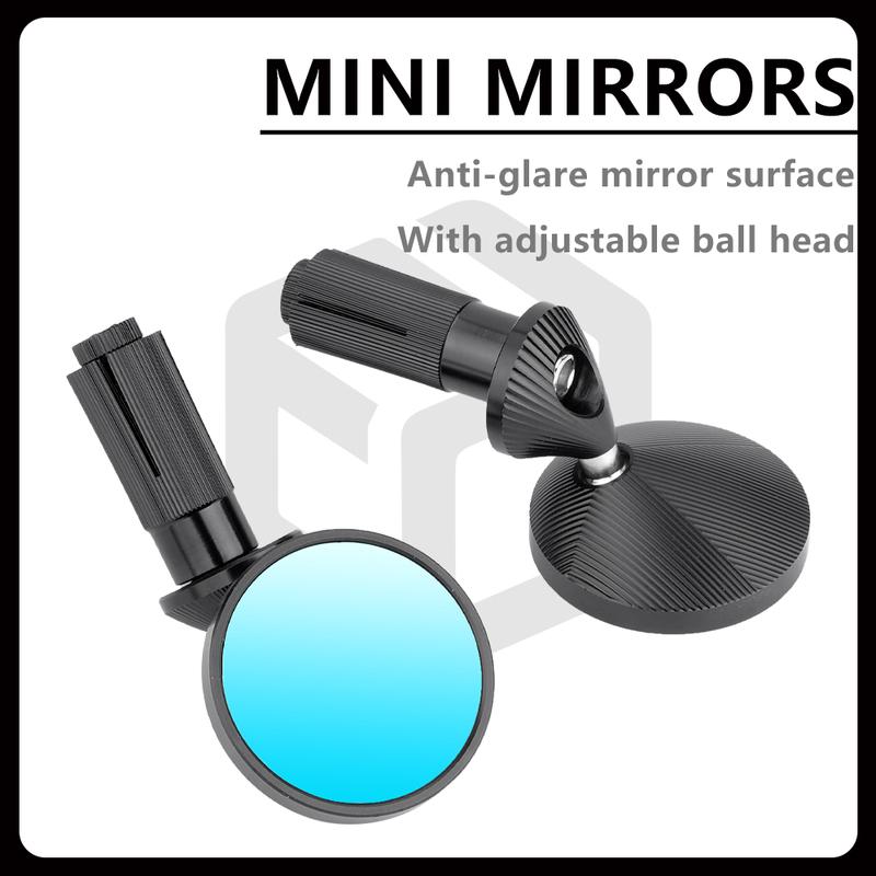 Motorcycle CNC Mini Bar End Mirrors Aluminium Alloy for YAMAHA YZF R1 R6 R7 R9 Yzf r1 r6 r7 r9 Handle Mirror Moto Accessories