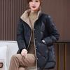 White Duck Down Down Jacket Women's Mid-length Winter New Large Size Stand-up Collar Jacket Women