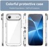 Fashion Clear PC+TPU Soft Silicon Phone Case for IPhone 17 Air 16 15 14 Plus 13 12 11 Pro Max Bumper Anti-Drop Protect Cover
