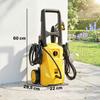 High Pressure Washer, 1600W, 120 Bar, Pump, Adjustable Nozzle, 29.5 X 22 X 60 Cm, Yellow