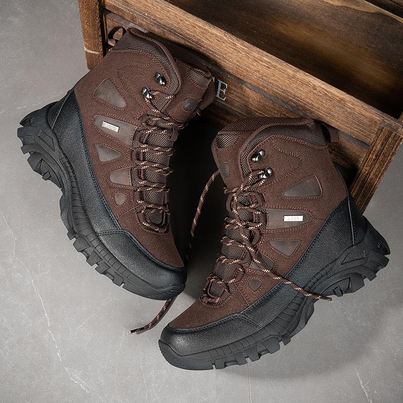 Large size high-top military fans combat boots breathable and wear-resistant outdoor training camping tactical shoes new special forces boots