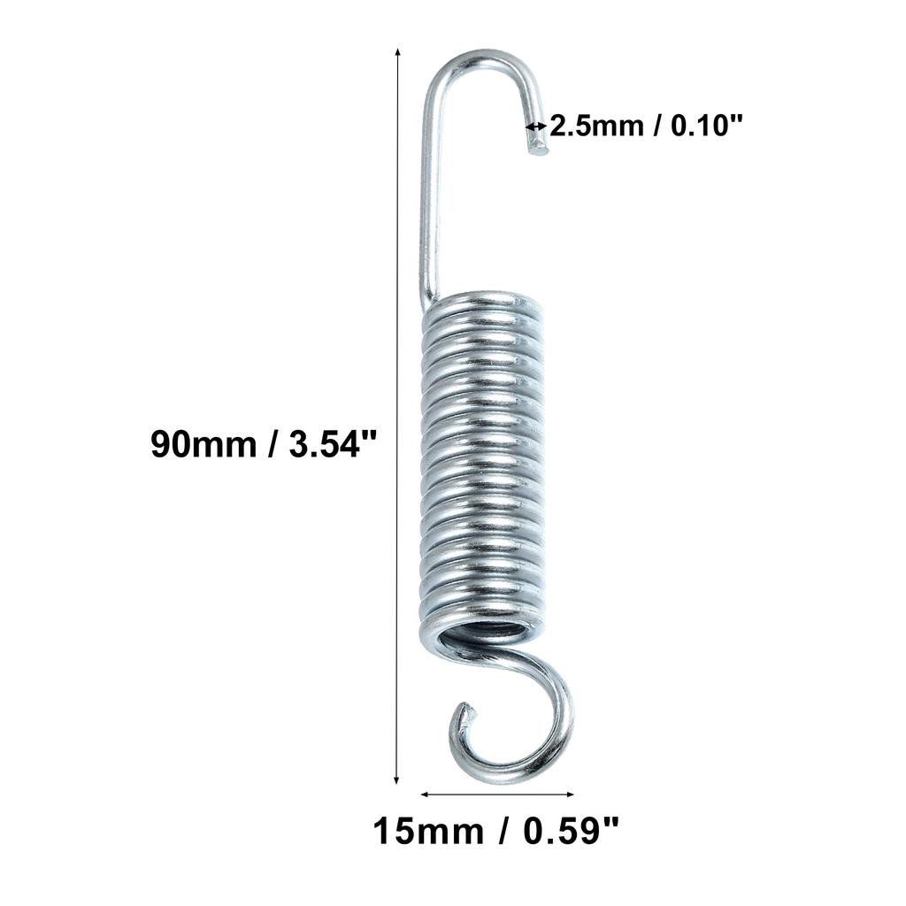 Motoforti 2 Pcs 80mm 90mm 100mm 110mm Length Motorcycle Brake Pedal Return Spring Motorcycle Side Kickstand Spring
