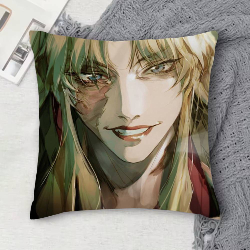 BBlack Lagoon Doublesided Printed Square Decorative Cushion Cover for Sofa Living Room Home Decor