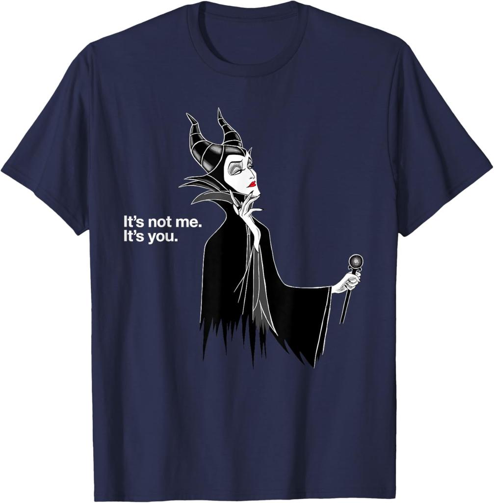 Mode Casual Disney Schurken Maleficent Het Ben Ik Niet Jij Bent Het T-shirt S-4XL Zomer