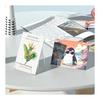 Acrylic Display Stand Set of 6, Clear Display Stands for Books, Photos, POP Ads, CDs, Cards, and Mobile Phones, Anti-Fall Design