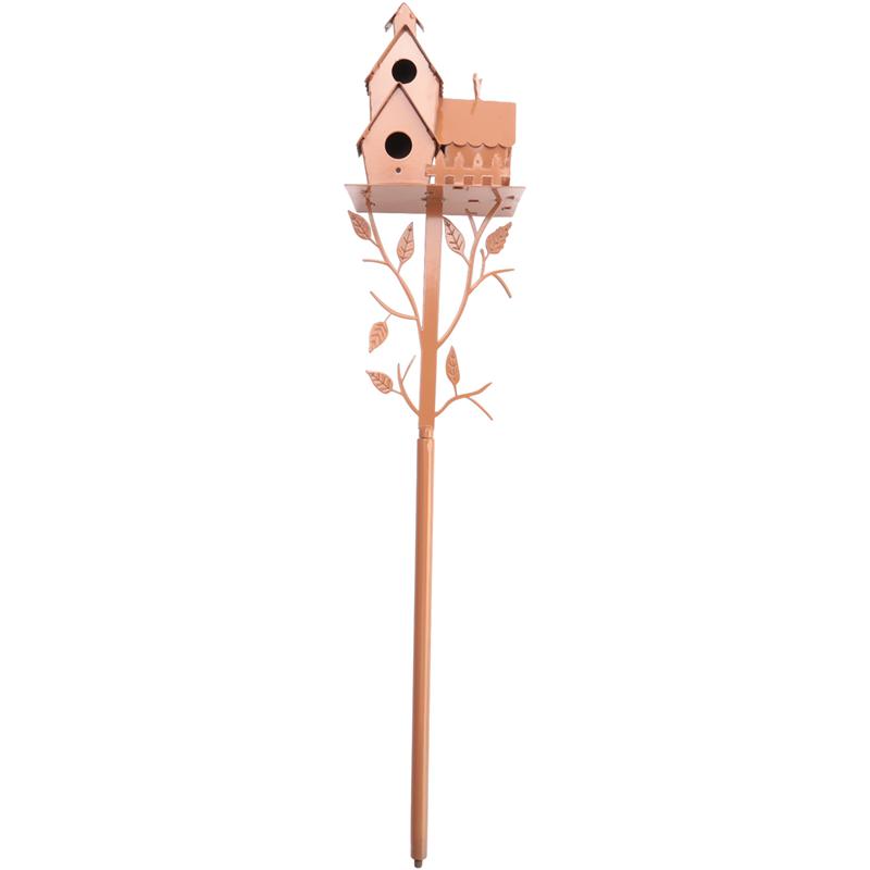 Garden Bird House With Pole Bird Houses For Courtyard Backyard Patio Outdoor Style E