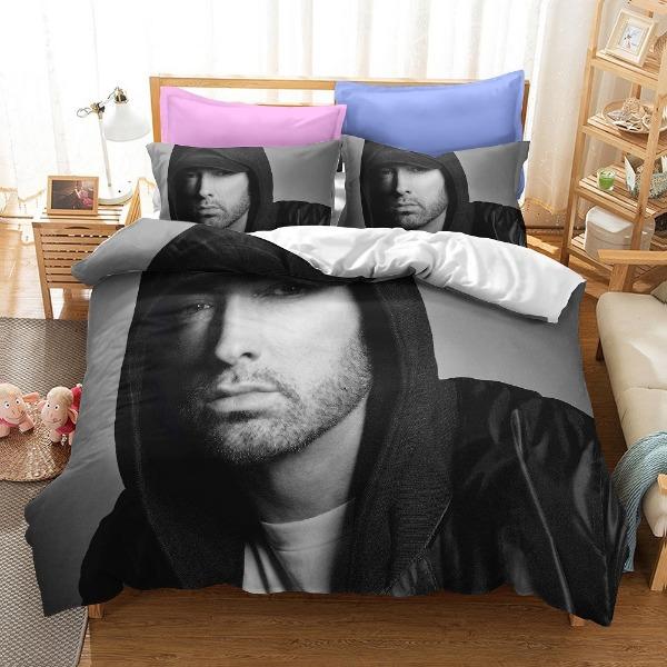 Bedding Kit, Male Star Series Size Three-Piece Quilt Cover