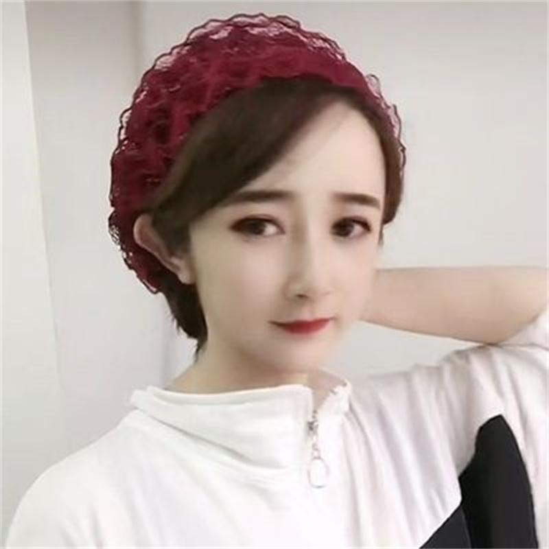 

Summer Fashion Lace Chic Turban Bonnet for Female Muslim Inner Hijab Caps Women Head Wraps Chemo Hats Turbante Mujer