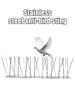 Stainless Steel Pigeon Spikes Bird Repeller Deterrent Traps Anti-bird Repellent Pest Control Garden Balcony Thorn Nail Kit