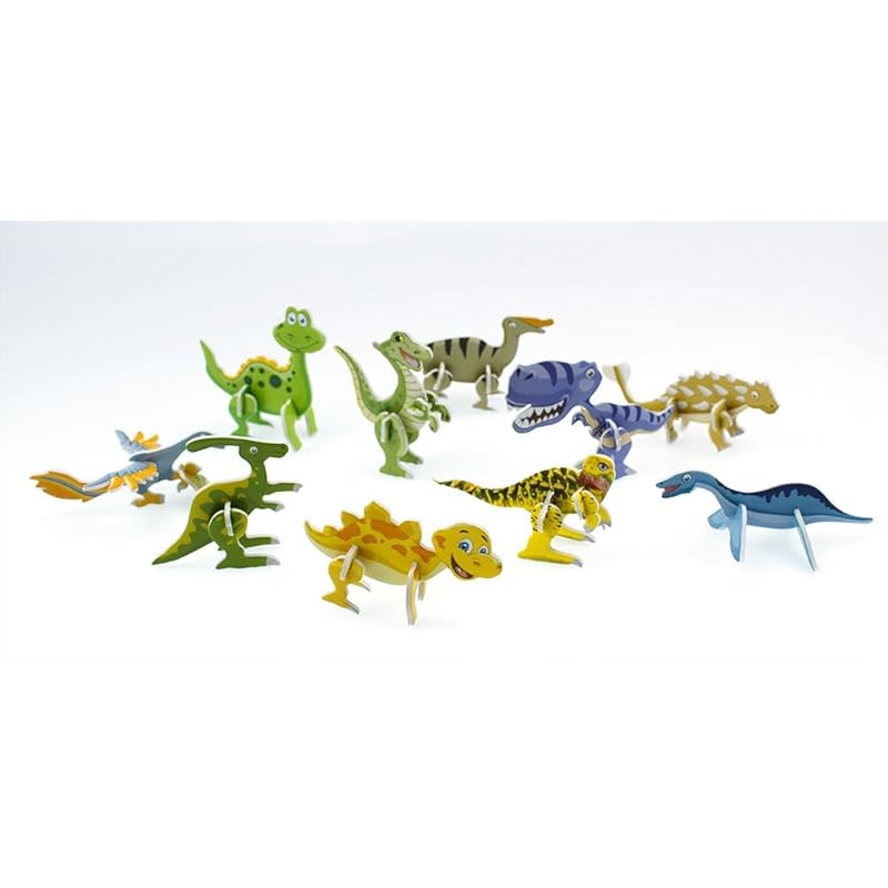 

[Good in three [directions] 100 pieces set mini dinosaur 3D puzzle 100 3D jigsaw puzzles dinosaur