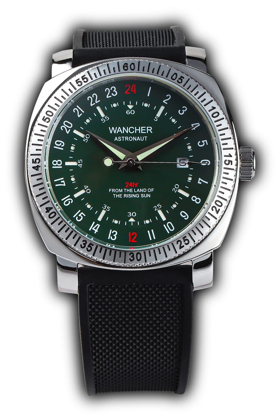 

WANCHER Watch ASTRONAUT GREEN Astronaut Green Special 24 Hour Green Men s [Wancher Watch]