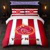 Set Biancheria da Letto Personalizzato Ajax Amsterdam con Nome Testo 1 Copripiumino+2 Federe Logo Calcio Regalo Personalizzato per Occasioni Speciali Decorazione Camera da Letto