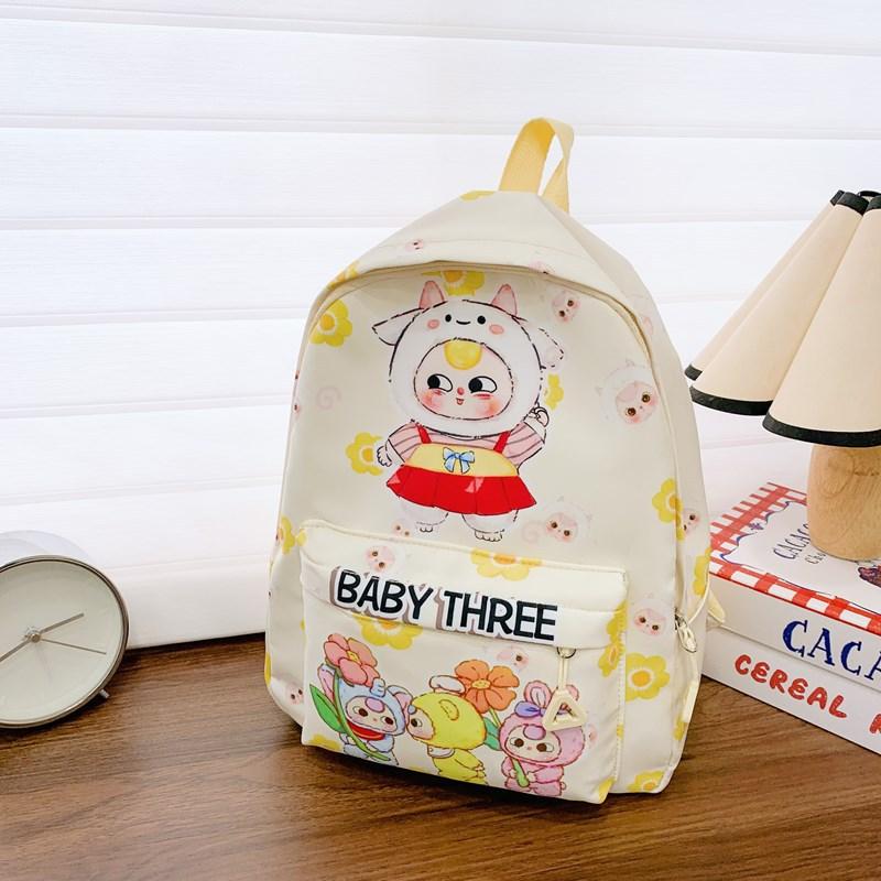 Large Capacity Primary School Schoolbag Cartoon Cute Foreign Style Printing Boys And Girls Backpack Children'S Backpack