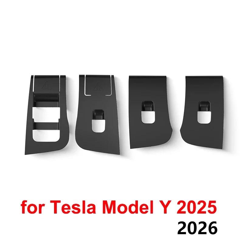 for New Tesla Model Y L Juniper 2026 2025 Accessories Window Lift Switch Protector Cover YL Lifter Button Trim Decoration Cover
