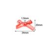 20pcs/lot Bow Acrylic Beads Mix Color Loose Charm Bead for Jewelry Making Accessories DIY Earrings Keychain Beaded Material