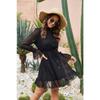 Spring and Summer Women's Dress Fashion Slim Thin Versatile Long-sleeved Dress