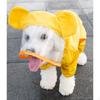 Impermeabile per cani con visiera trasparente Grande Medio