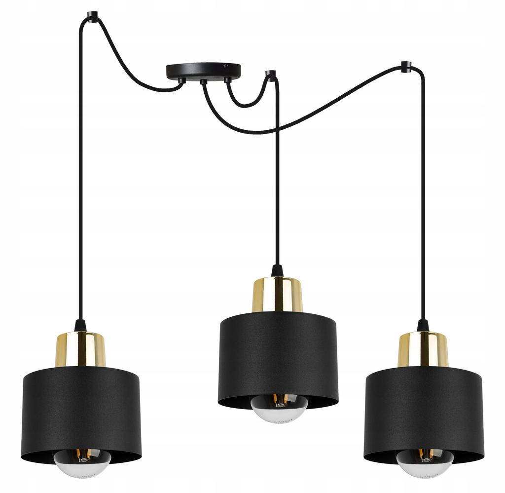 MODERN CEILING HANGING LAMP BLACK LED LAMP