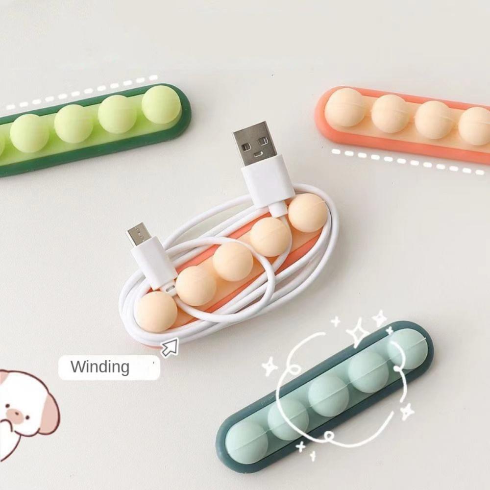 

3pcs Line Storage Cable Sorting Device Desktop Wire Fixer 2024 Plug Wire Holder