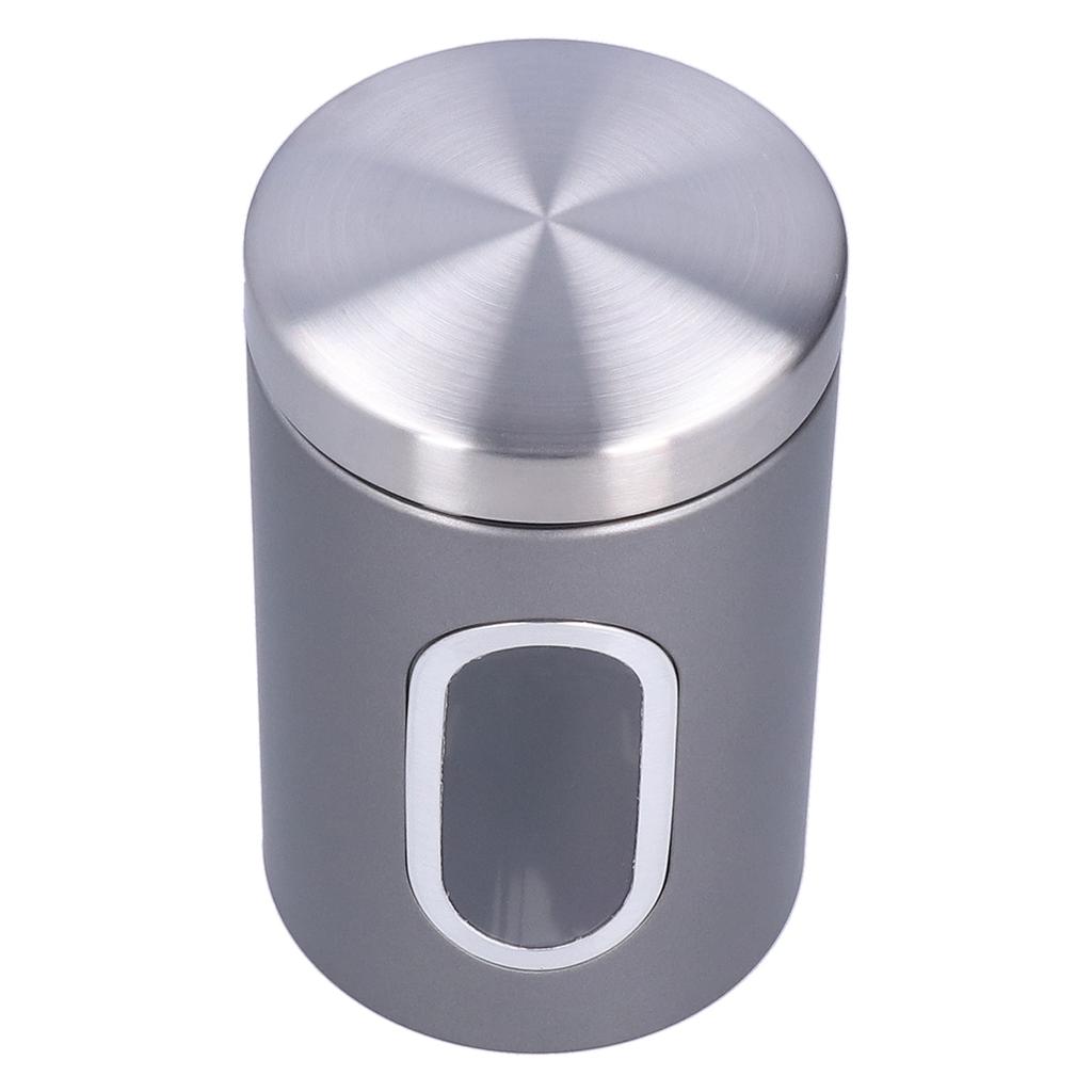 3 szt. Słoik do przechowywania Stal nierdzewna Pojemnik na żywność Herbatę Orzechy z okienkiem Trwały i o dużej pojemności dla