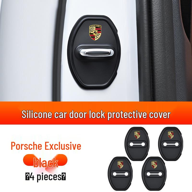 Амортизирующая прокладка-бампер для замка двери автомобиля - Силиконовая противоударная защитная накладка