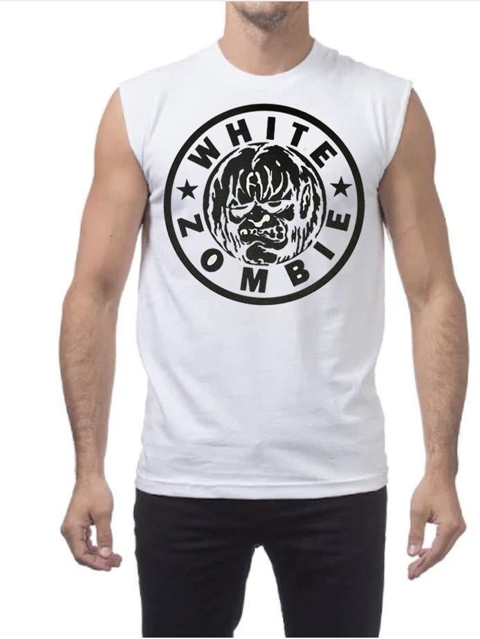 White Zombie PUNK ROCK BAND White MUSCLE SHIRT XL