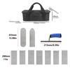 9Pcs Stainless Steel Trowel Plastering Trowel Interchangeable Wall Construction Concrete Finishing Tool Finishing Trowel