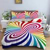Psychedelic Digital Printing Bedding Set 3D Duvet Cover Set Microfiber Adults Women Single Queen King Twin Full Size Duvet Cover